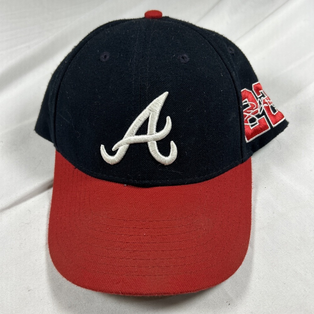 Nike Atlanta Braves Hat Legacy 91 Dri-FIT MLB Baseball Blue Red Cap #22